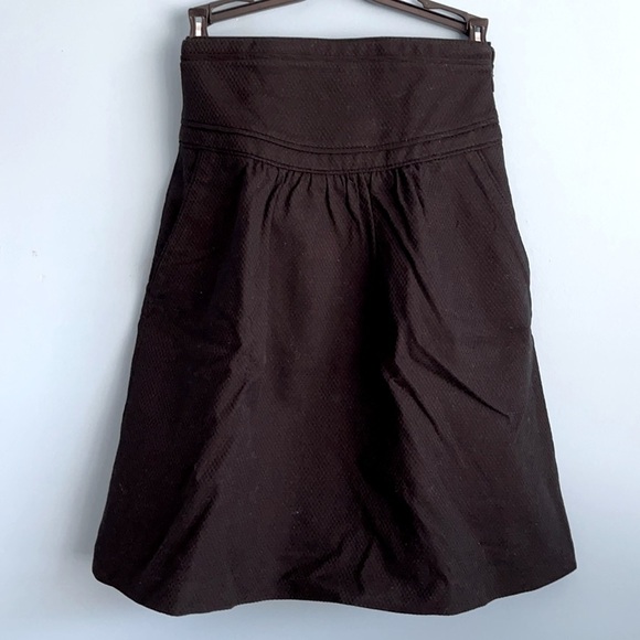 3/$20 ❤️ Mango Vintage Cotton-blend Black A-line Skirt - Picture 1 of 7